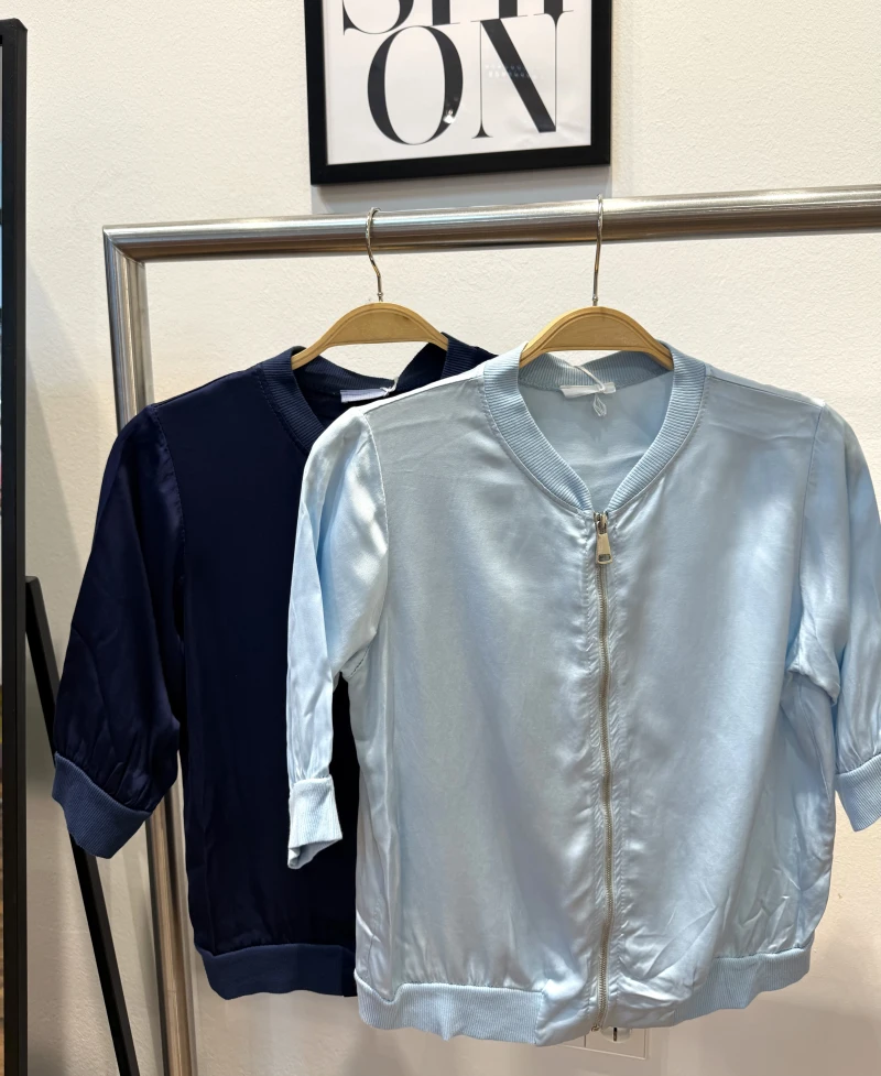 Blouson-Bluse