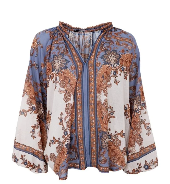 Bluse-Indigo