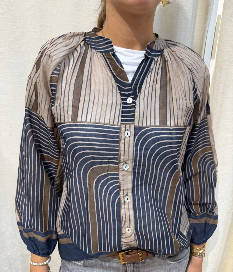 Bluse-Stripe