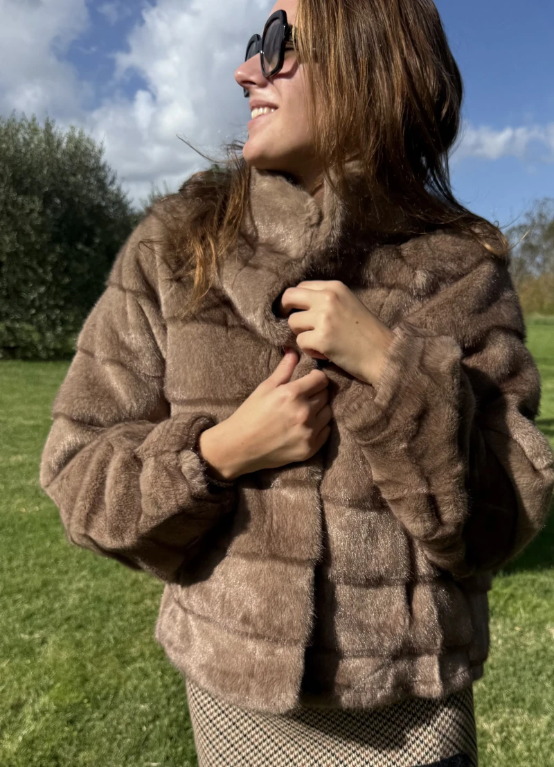 Jacke-Fake Fur