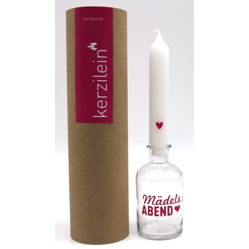 Kerze mit Glas-Mädelsabend Kerze mit Glas-Mädelsabend