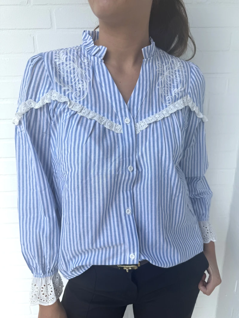 Bluse-Stripe Borte