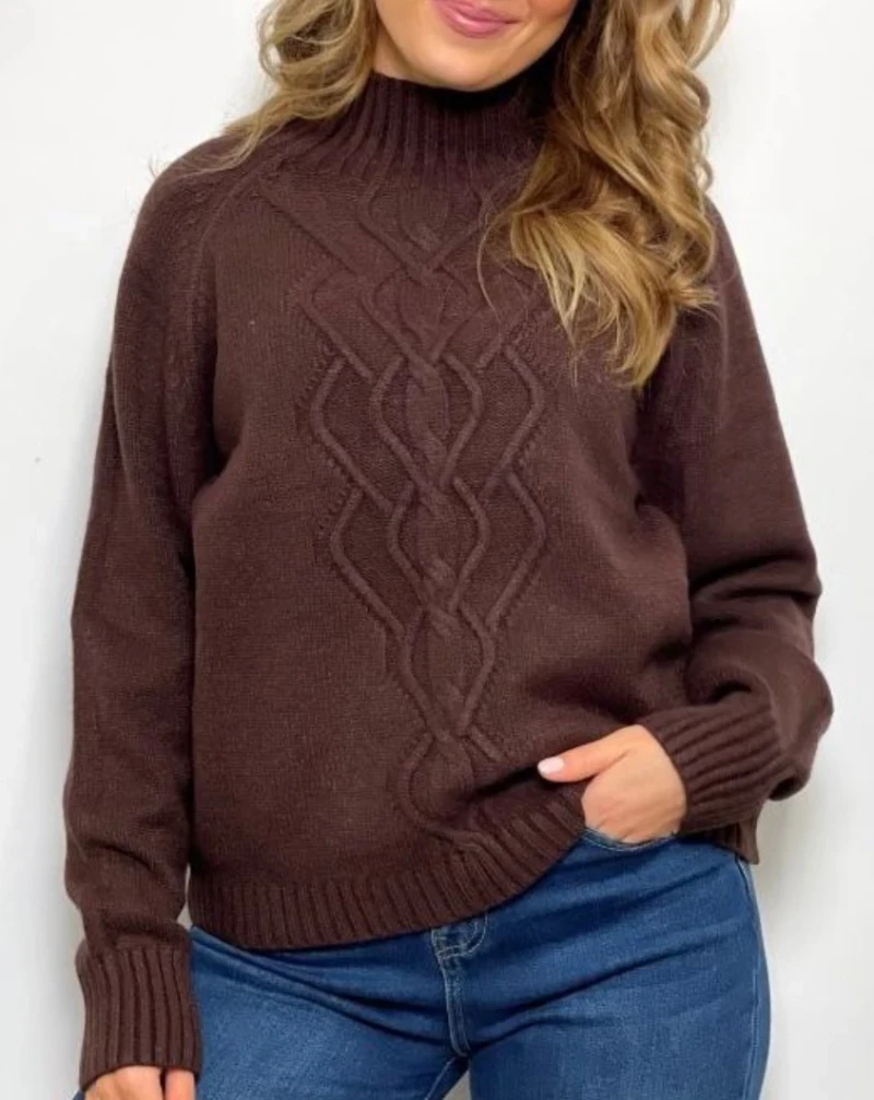 Pullover-Zopf Langarm