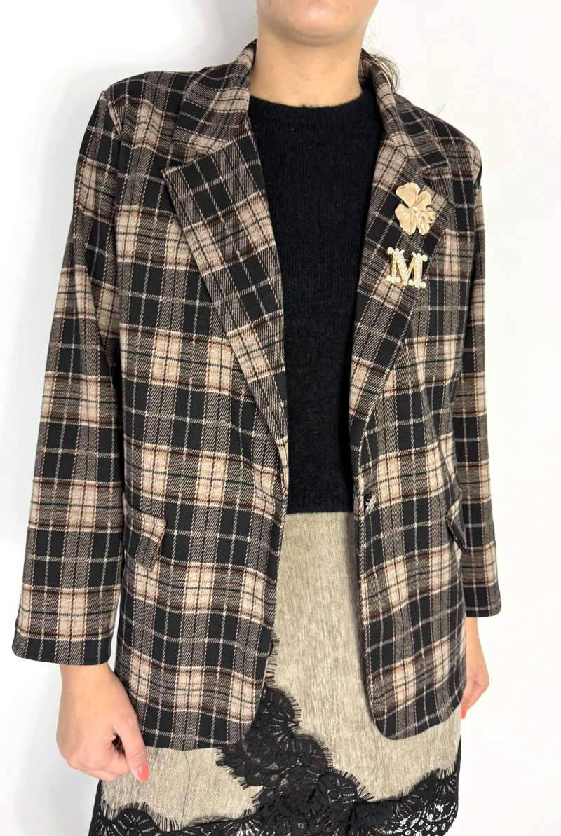 Blazer-Check Gold