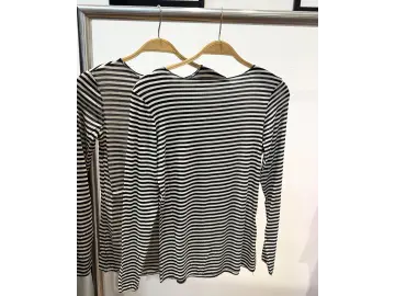 Shirt-Lace Stripe Mo