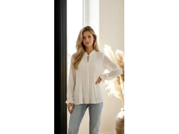 Bluse-Plissee double