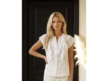 Bluse-Volant