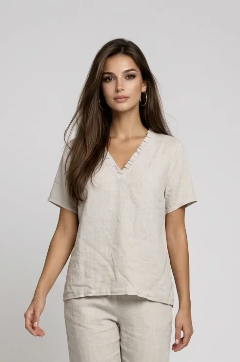 Bluse-Leinen