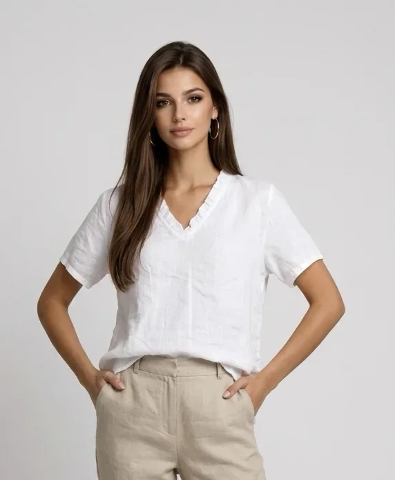 Bluse-Leinen