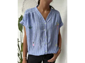 Bluse-Stripe