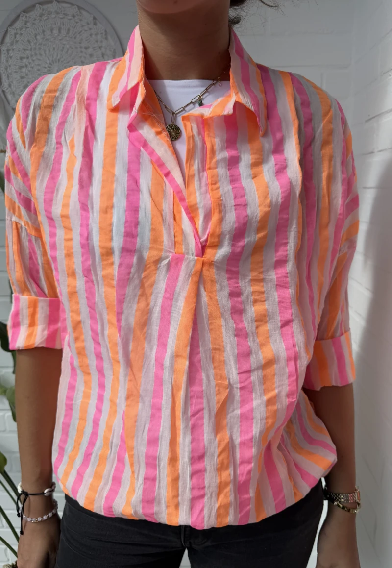 Bluse-Stripe light