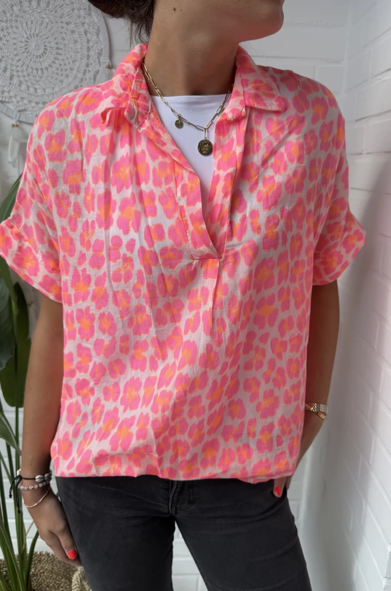 Bluse-Leo light Kragen