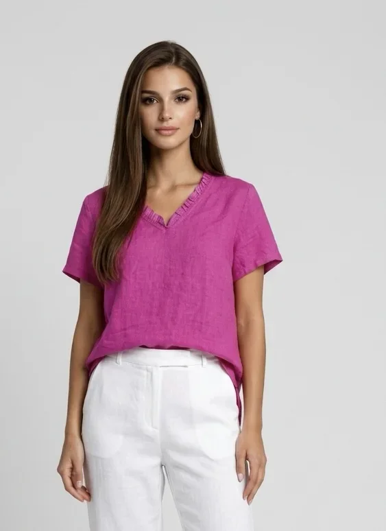 Bluse-Leinen