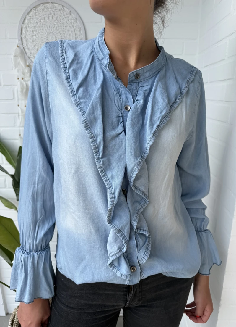 Bluse-Rüsche