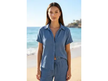 Bluse-Musselin