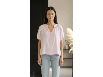 Bluse-Neondetails