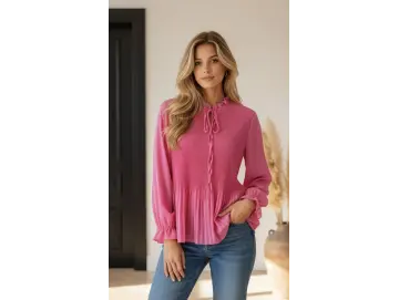 Bluse-Plissee double