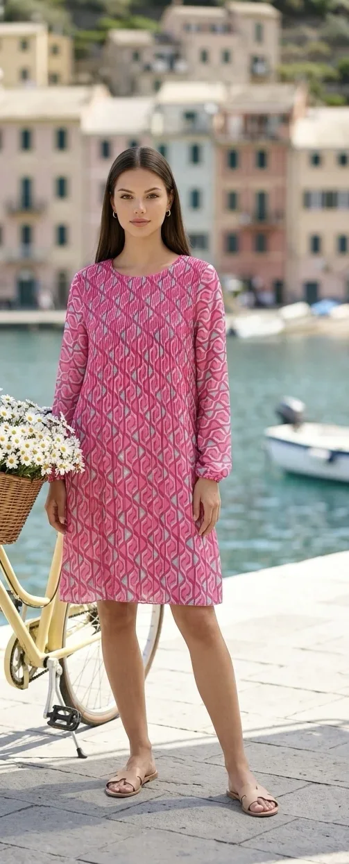 Kleid-Plissee double