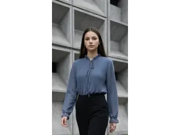 Bluse-Plissee double