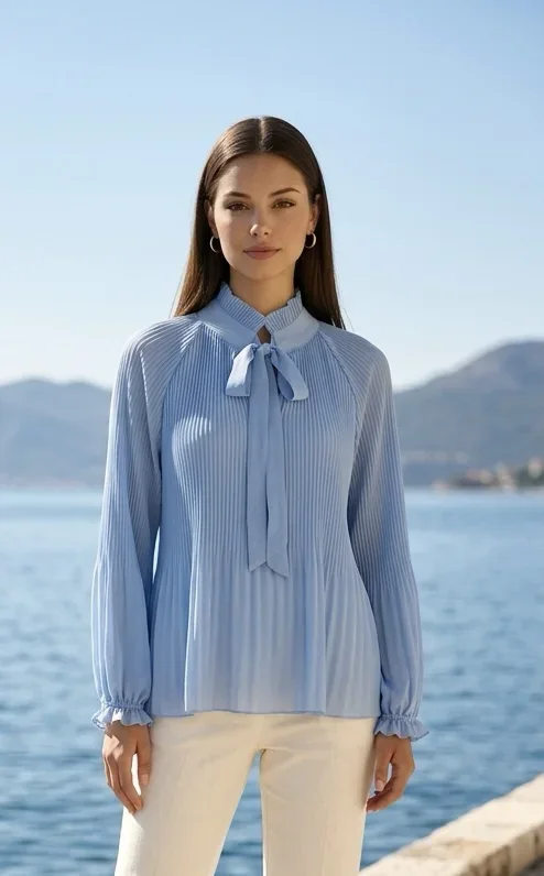 Bluse-Plissee
