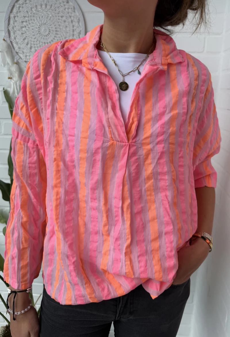 Bluse-Stripe light
