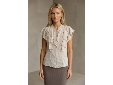 Bluse-Volant