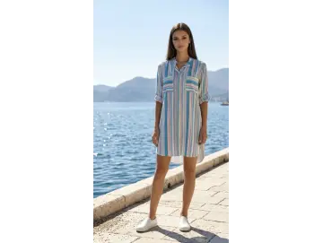 Blusenkleid-Stripe