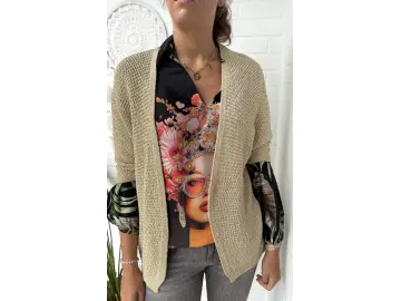 Cardigan-Lurex