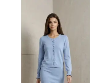 Cardigan-Rüsche