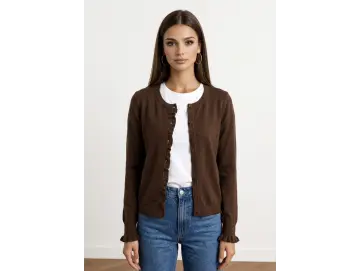 Cardigan-Rüsche