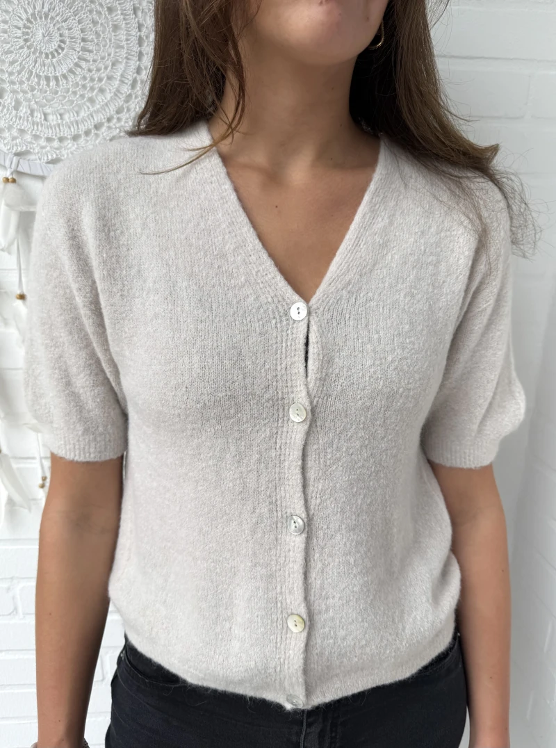 Cardigan-V-Classic halbarm