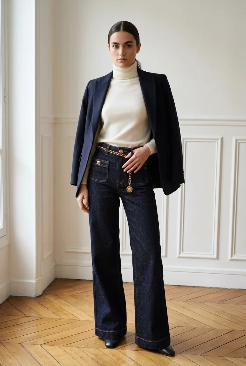 Jeans-Details Kette