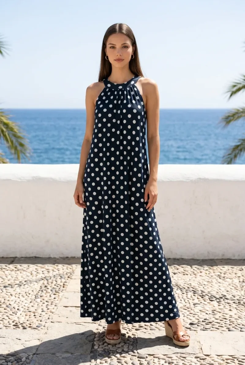 Kleid-Diva Long neck