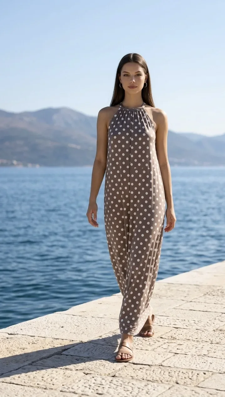 Kleid-Diva Long neck