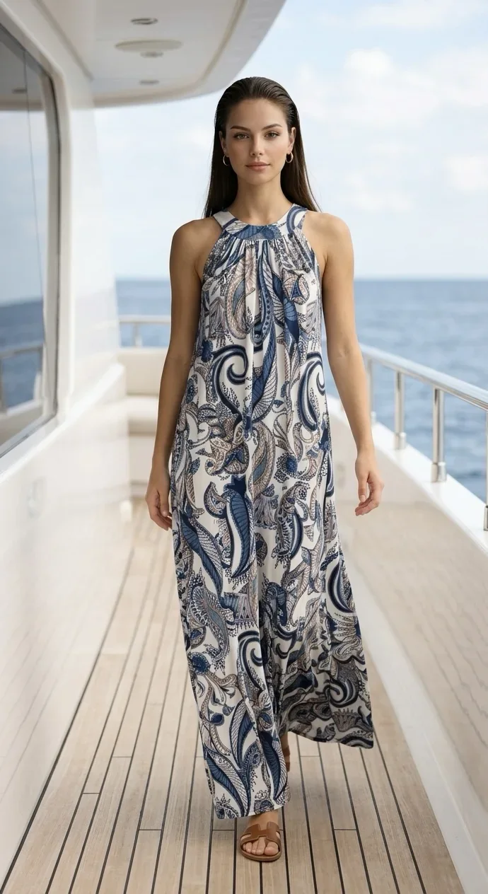 Kleid-Diva Long neck