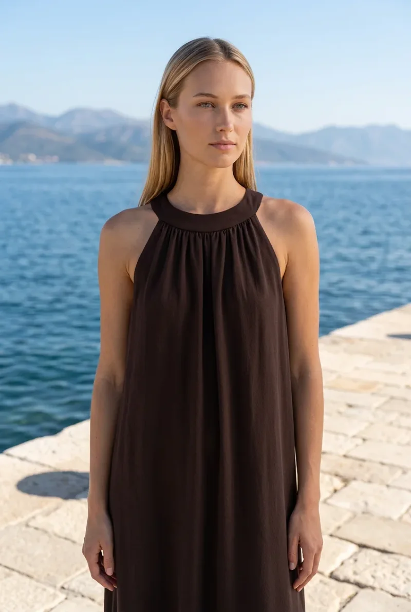 Kleid-Diva Short neck