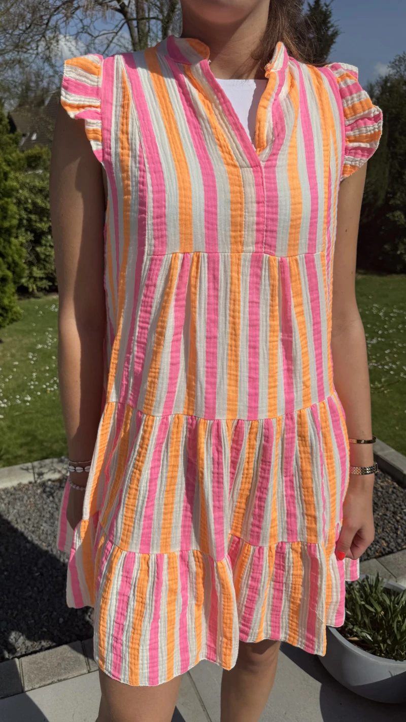 Kleid-Stripe