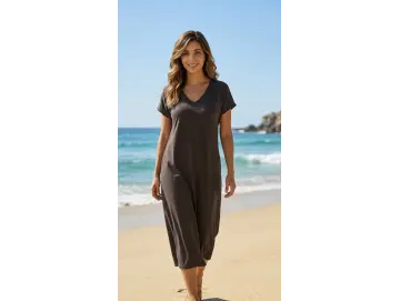 Kleid-Basic long