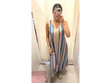 Kleid-Stripe