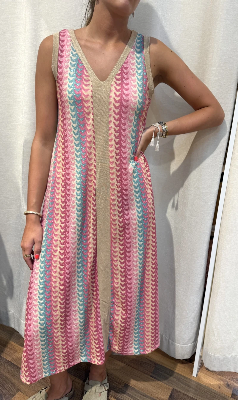 Kleid-Stripe