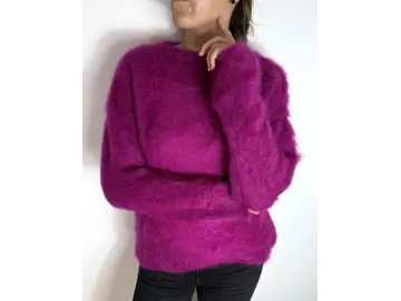 Pullover-Kid Mohair Rund