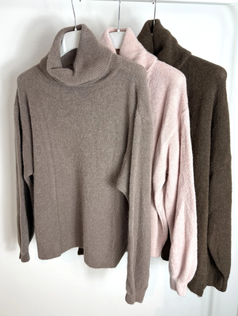 Pullover-Peru Rollkragen