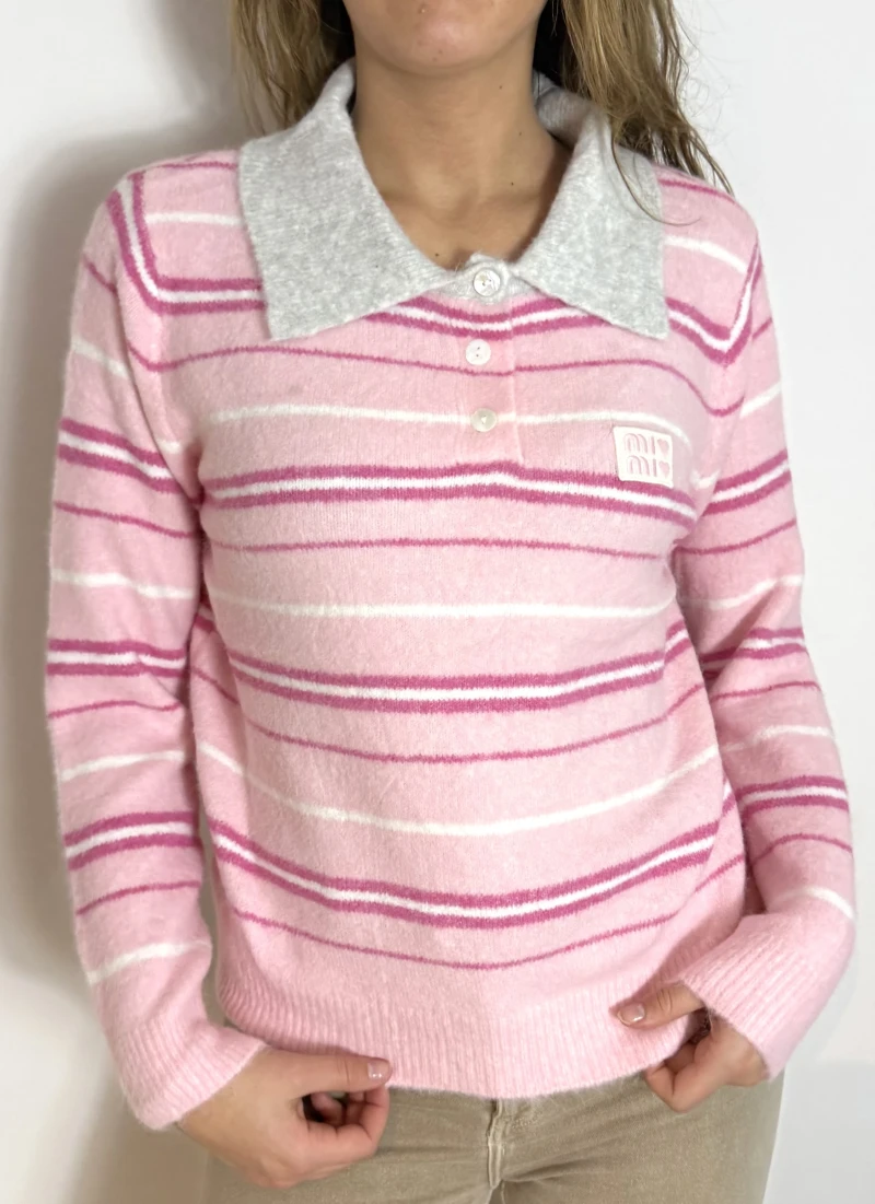 Pullover-Polo Stripe