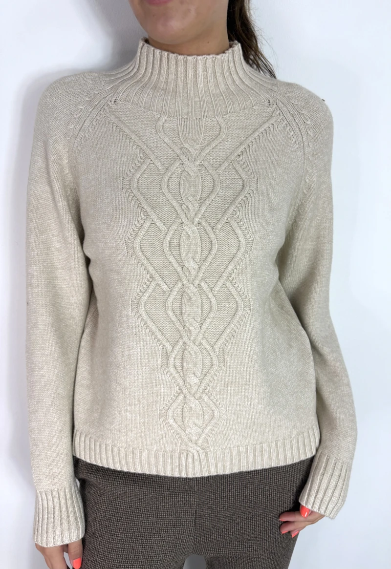 Pullover-Zopf Langarm