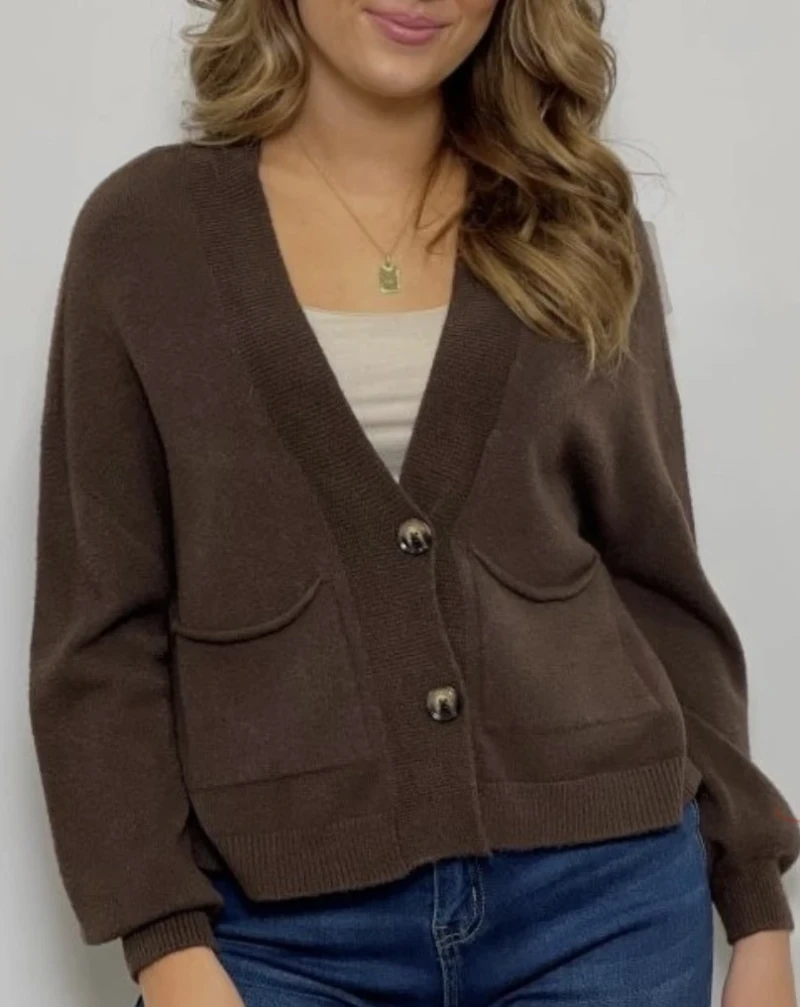 Cardigan-Short Button