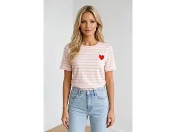 Shirt-Stripe Heart