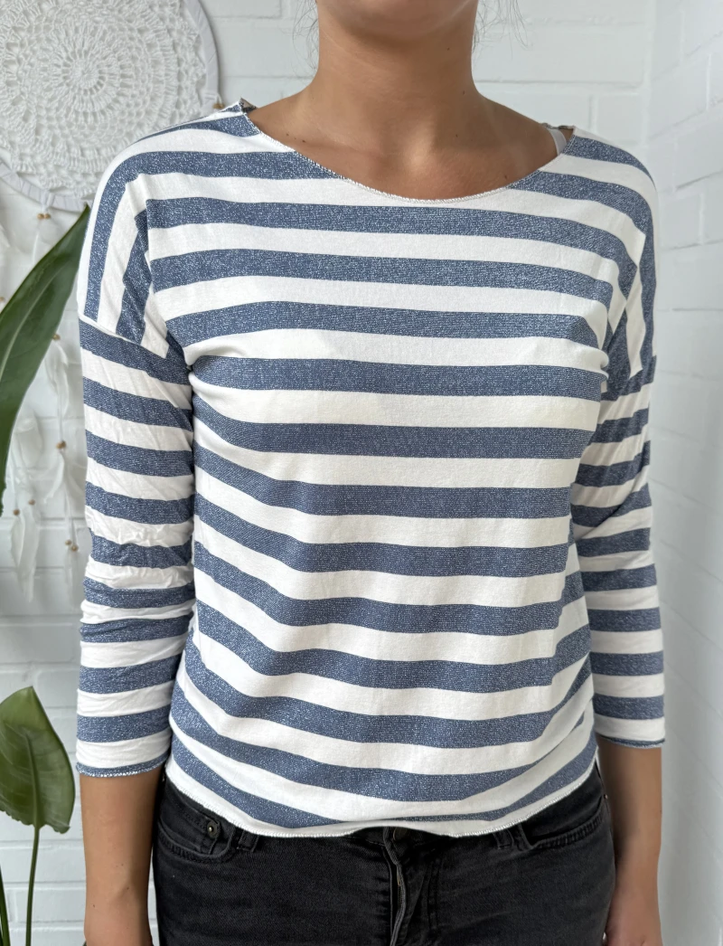 Shirt-Stripe Lurex l/s