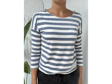 Shirt-Stripe Lurex l/s